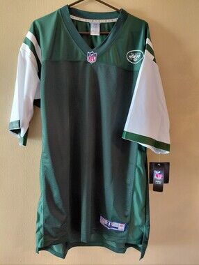 NFL New York Jets Pro-Line Jersey  Green & White Premium Customizable XLT- NWT